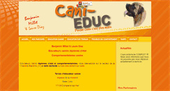 Desktop Screenshot of cani-educ.fr