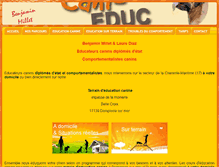 Tablet Screenshot of cani-educ.fr